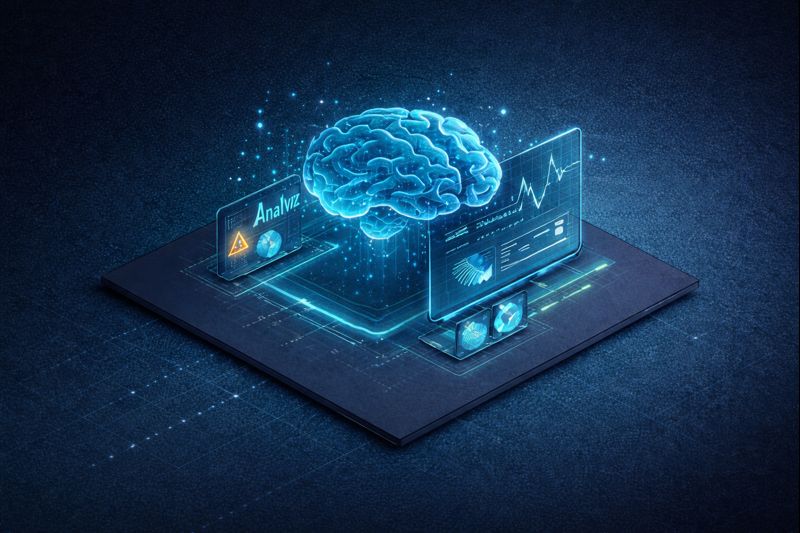 Real-time data analysis showing pattern recognition and anomaly detection